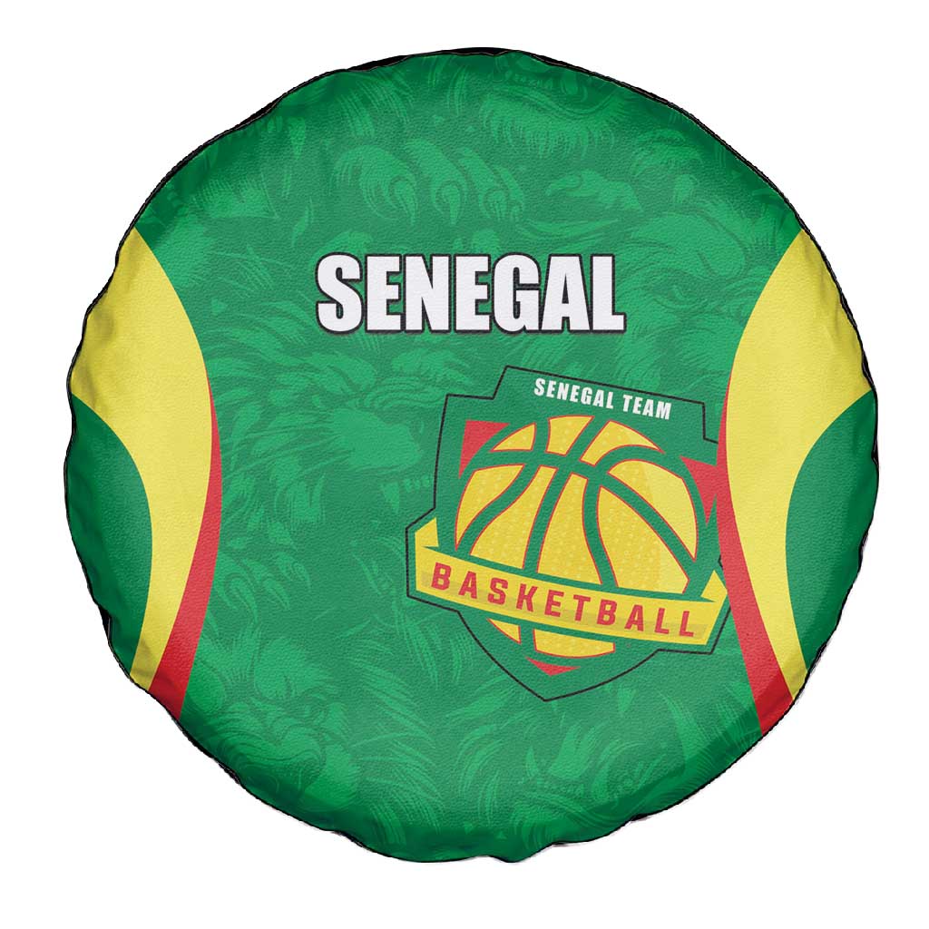 Afro Basketball Senegal Custom Spare Tire Cover Go Champions Lions - African Pride