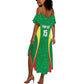 Afro Basketball Senegal Custom Summer Maxi Dress Go Champions Lions - African Pride