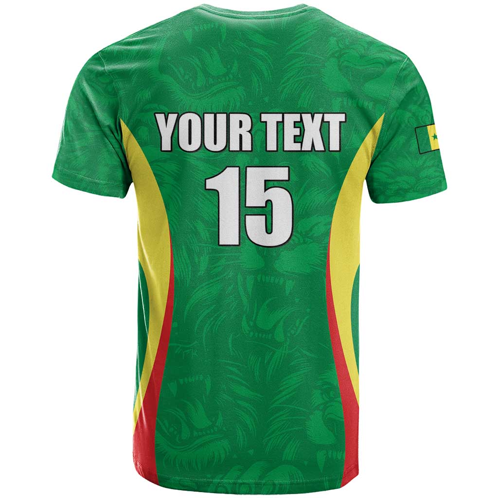 Afro Basketball Senegal Custom T shirt Go Champions Lions - African Pride