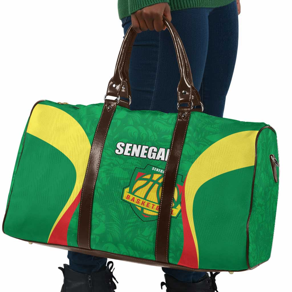 Custom Senegal Basketball Travel Bag Go Champions Lions