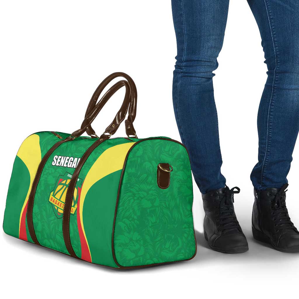 Custom Senegal Basketball Travel Bag Go Champions Lions