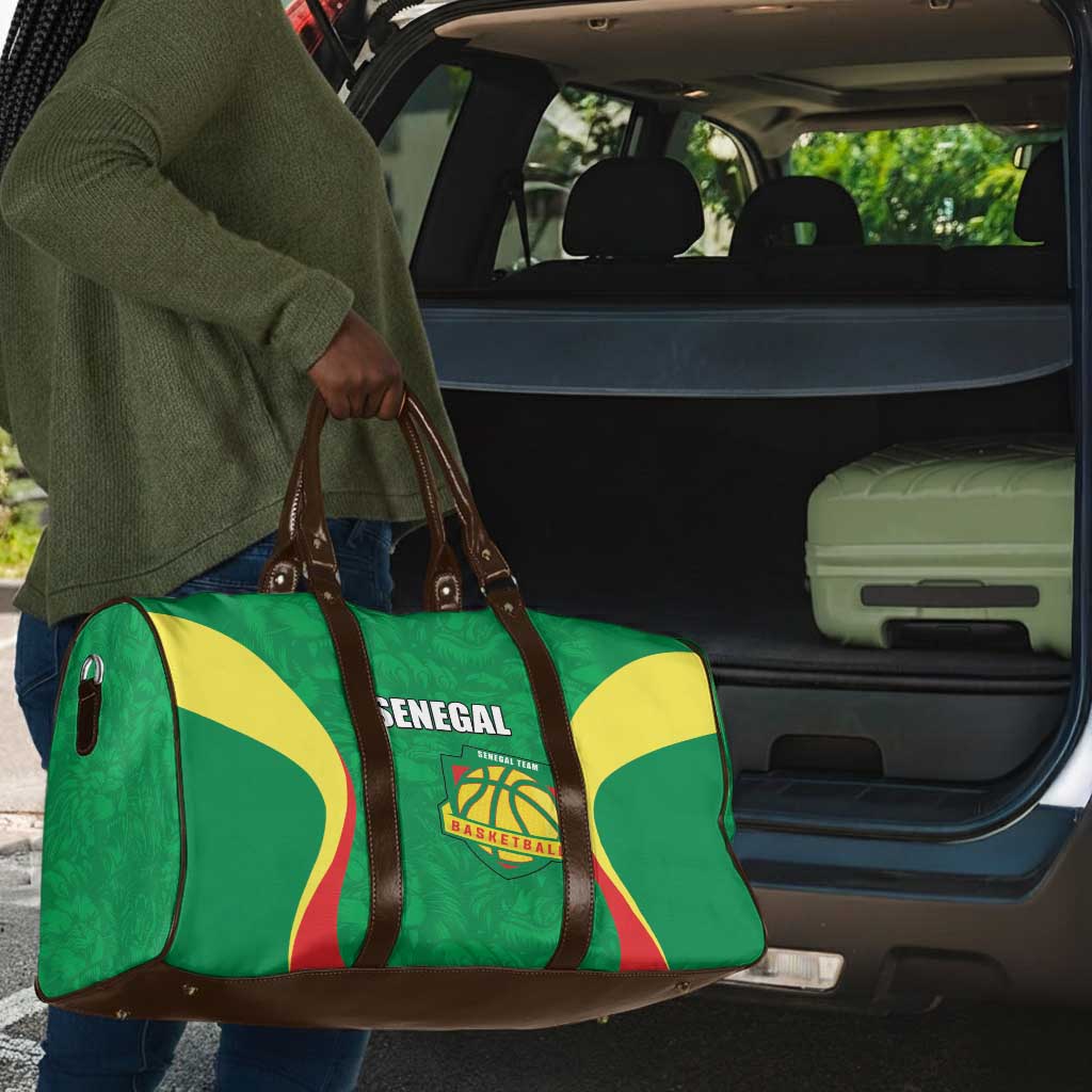 Custom Senegal Basketball Travel Bag Go Champions Lions