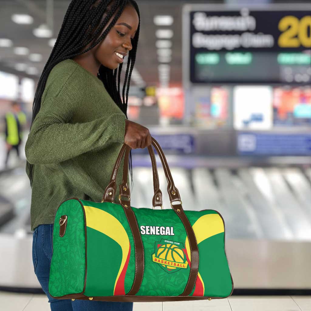 Custom Senegal Basketball Travel Bag Go Champions Lions