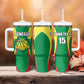 Afro Basketball Senegal Custom Tumbler With Handle Go Champions Lions - African Pride