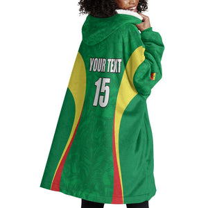 Afro Basketball Senegal Custom Wearable Blanket Hoodie Go Champions Lions - African Pride