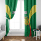 Afro Basketball Senegal Custom Window Curtain Go Champions Lions - African Pride