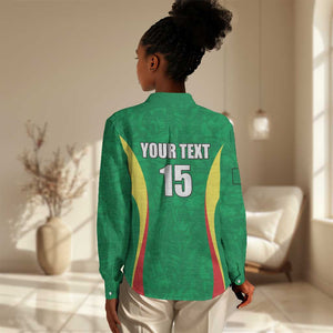 Afro Basketball Senegal Custom Women Casual Shirt Go Champions Lions - African Pride
