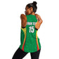 Afro Basketball Senegal Custom Women Racerback Tank Go Champions Lions - African Pride