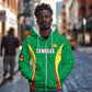 Afro Basketball Senegal Custom Zip Hoodie Go Champions Lions - African Pride