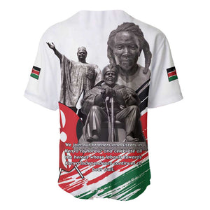 Happy Kenya Heroes Day Baseball Jersey Kenyan Heroes - African Pride