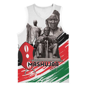 Happy Kenya Heroes Day Basketball Jersey Kenyan Heroes - African Pride