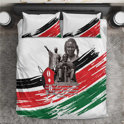 Happy Kenya Heroes Day Bedding Set Kenyan Heroes - African Pride