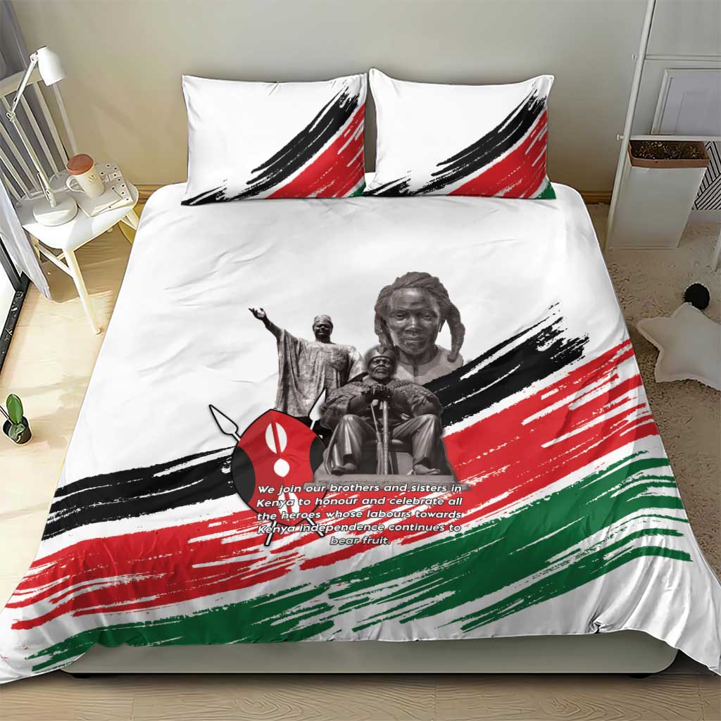Happy Kenya Heroes Day Bedding Set Kenyan Heroes - African Pride