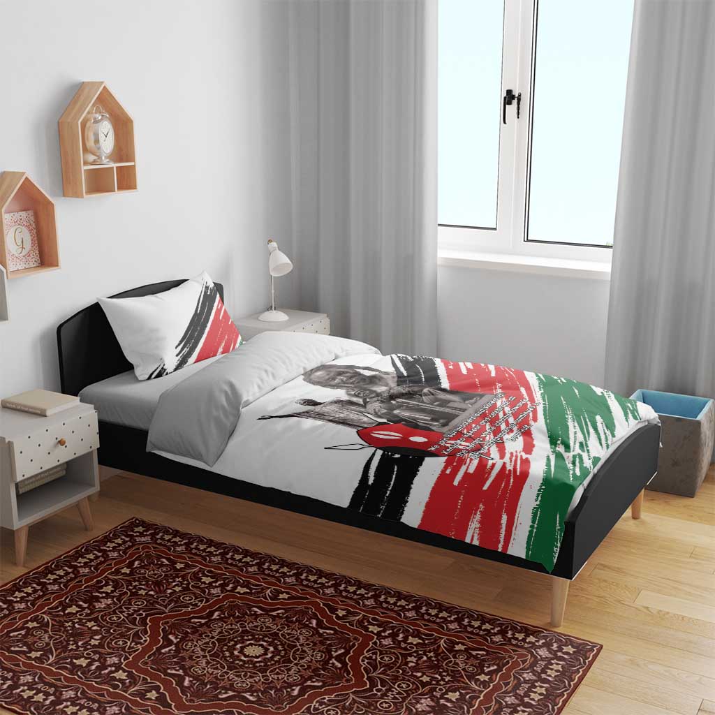 Happy Kenya Heroes Day Bedding Set Kenyan Heroes - African Pride