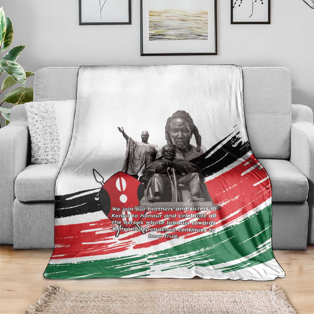 Happy Kenya Heroes Day Blanket Kenyan Heroes - African Pride