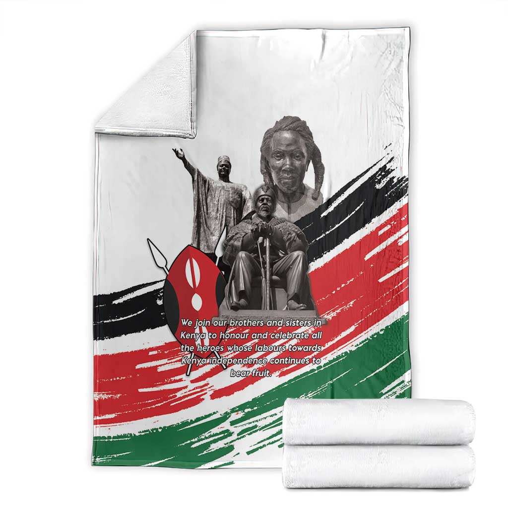 Happy Kenya Heroes Day Blanket Kenyan Heroes - African Pride