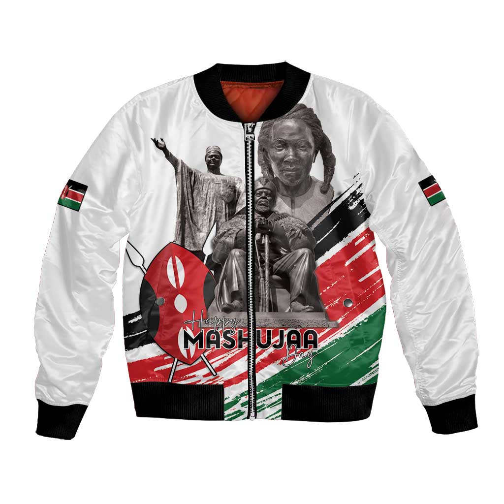 Happy Kenya Heroes Day Bomber Jacket Kenyan Heroes - African Pride