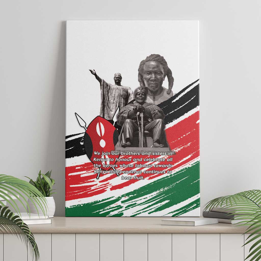 Happy Kenya Heroes Day Canvas Wall Art Kenyan Heroes - African Pride