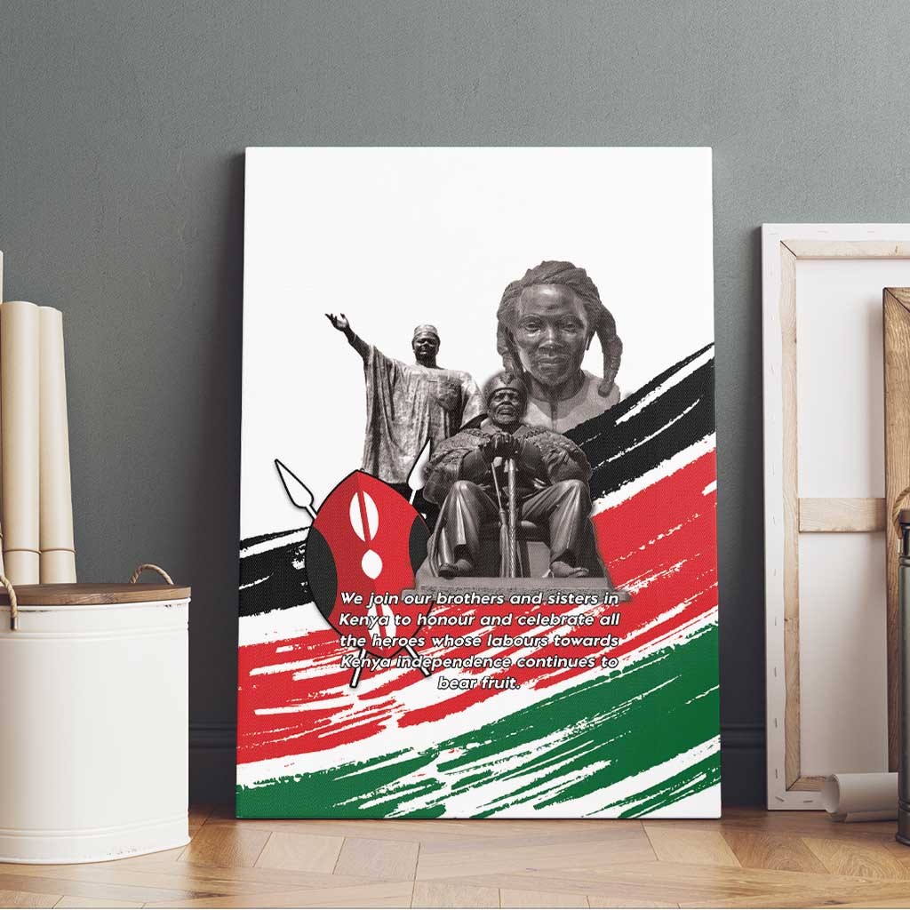 Happy Kenya Heroes Day Canvas Wall Art Kenyan Heroes - African Pride