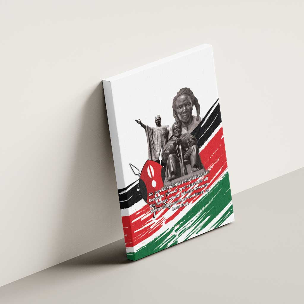 Happy Kenya Heroes Day Canvas Wall Art Kenyan Heroes - African Pride