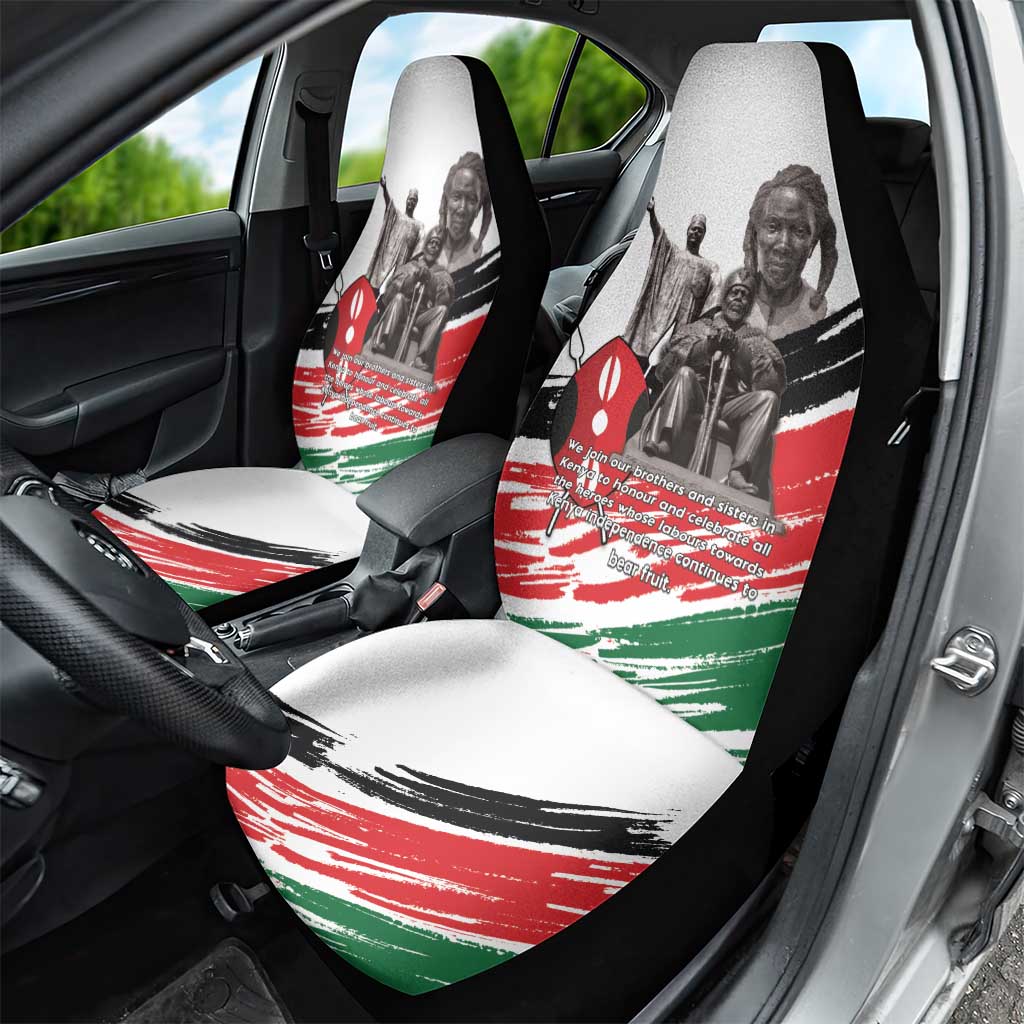 Happy Kenya Heroes Day Car Seat Cover Kenyan Heroes - African Pride