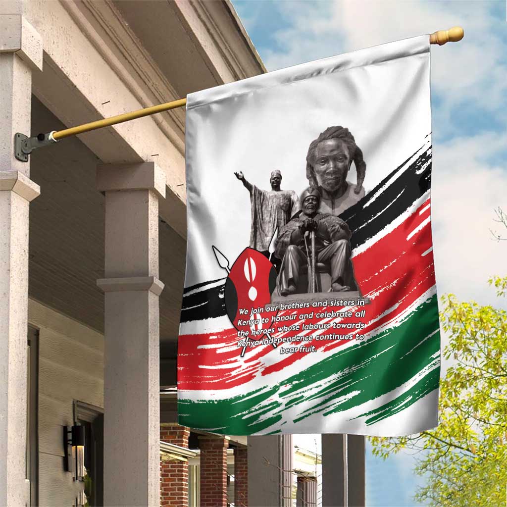 Happy Kenya Heroes Day Garden Flag Kenyan Heroes - African Pride