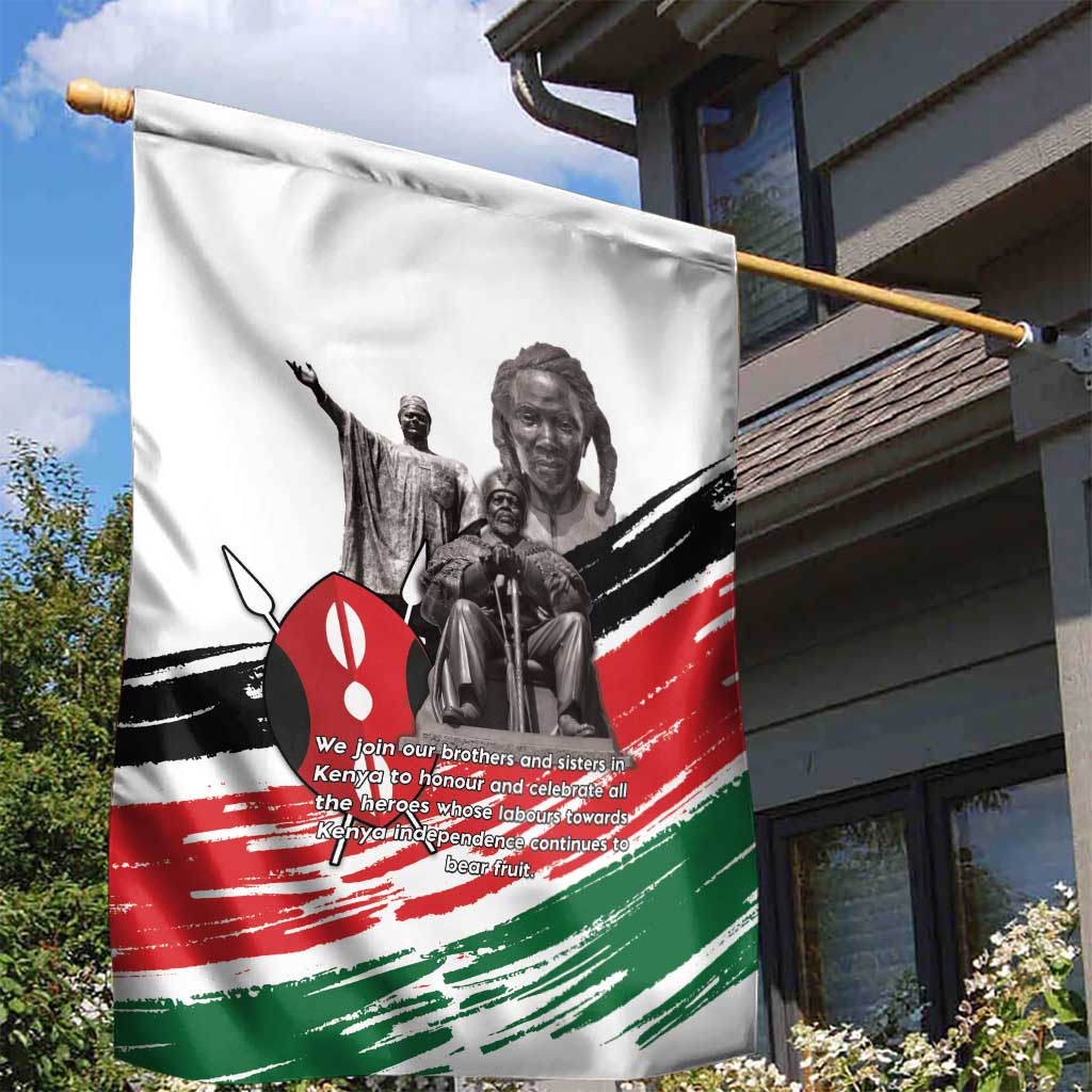 Happy Kenya Heroes Day Garden Flag Kenyan Heroes - African Pride