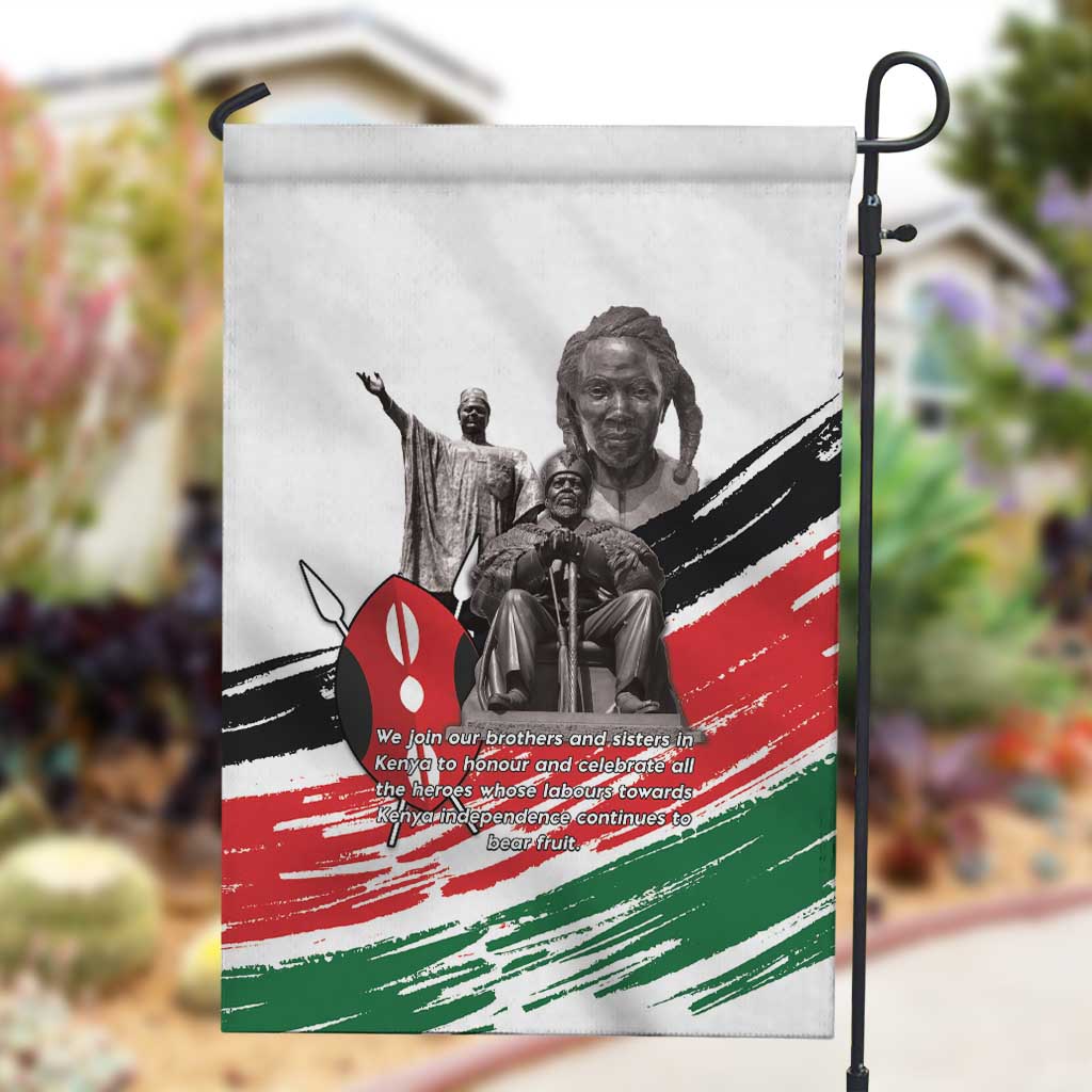 Happy Kenya Heroes Day Garden Flag Kenyan Heroes - African Pride