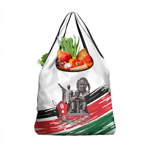 Happy Kenya Heroes Day Grocery Bag Kenyan Heroes - African Pride