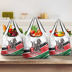 Happy Kenya Heroes Day Grocery Bag Kenyan Heroes - African Pride