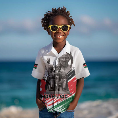 Happy Kenya Heroes Day Kid Hawaiian Shirt Kenyan Heroes - African Pride