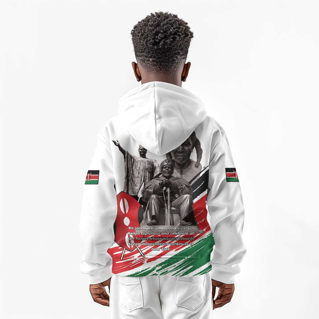 Happy Kenya Heroes Day Kid Hoodie Kenyan Heroes - African Pride