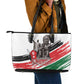 Happy Kenya Heroes Day Leather Tote Bag Kenyan Heroes - African Pride