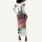 Happy Kenya Heroes Day Long Sleeve Bodycon Dress Kenyan Heroes - African Pride