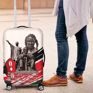 Happy Kenya Heroes Day Luggage Cover Kenyan Heroes - African Pride
