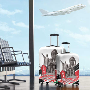 Happy Kenya Heroes Day Luggage Cover Kenyan Heroes - African Pride