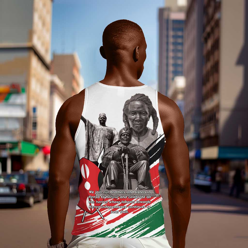 Happy Kenya Heroes Day Men Tank Top Kenyan Heroes - African Pride