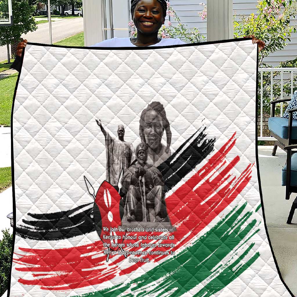 Happy Kenya Heroes Day Quilt Kenyan Heroes - African Pride