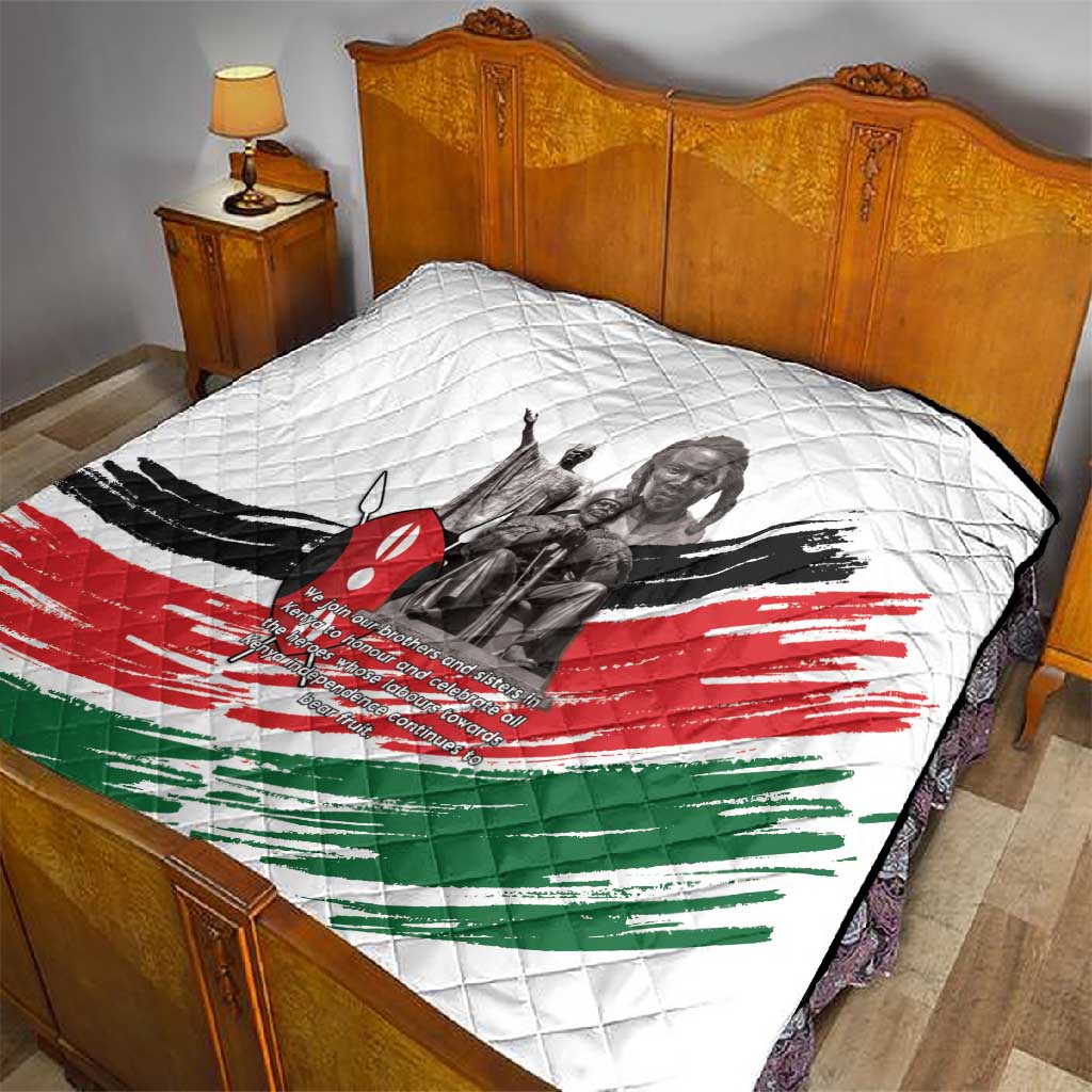 Happy Kenya Heroes Day Quilt Kenyan Heroes - African Pride