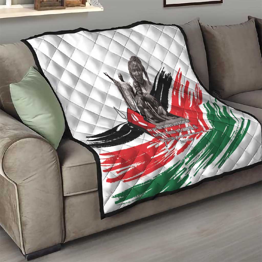 Happy Kenya Heroes Day Quilt Kenyan Heroes - African Pride