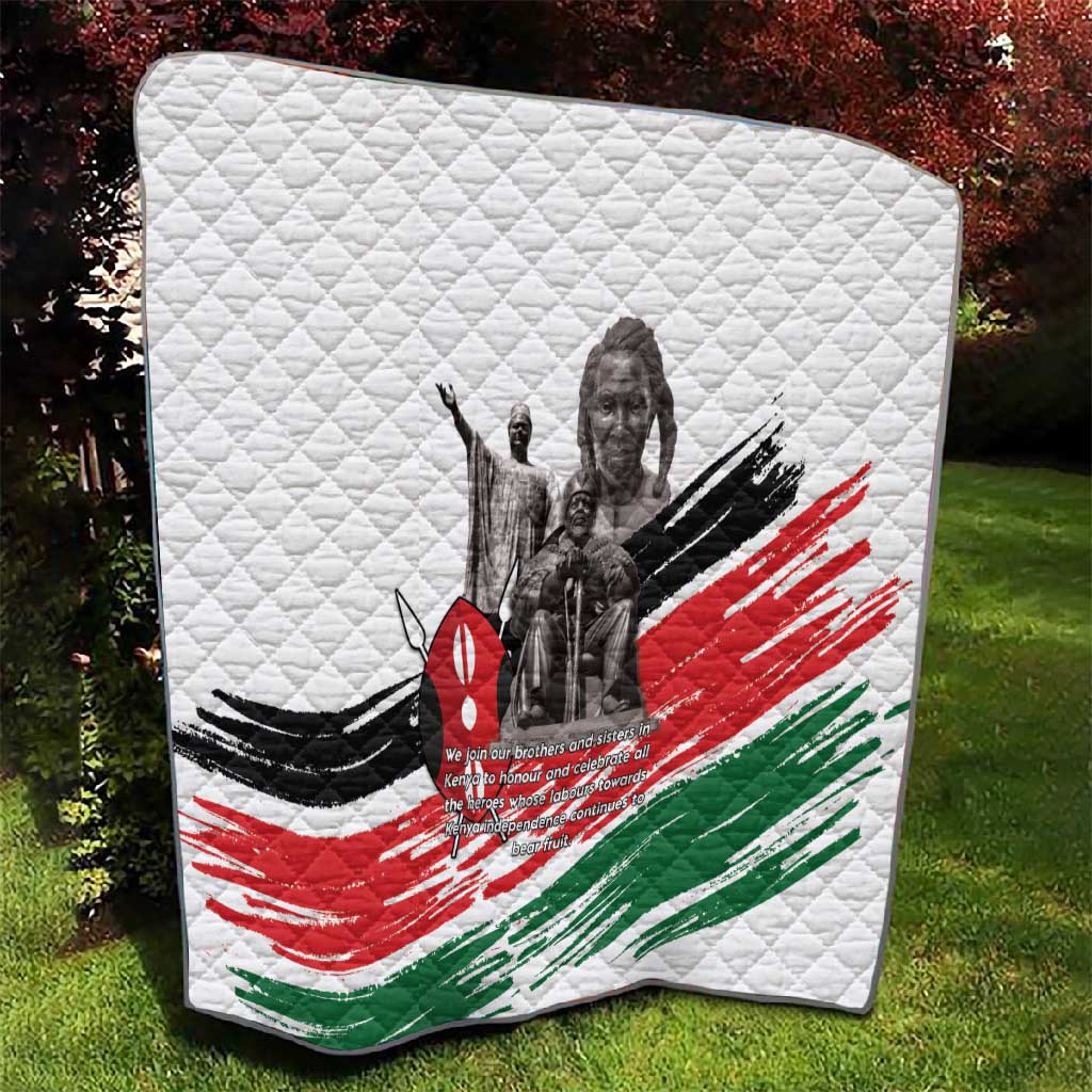 Happy Kenya Heroes Day Quilt Kenyan Heroes - African Pride
