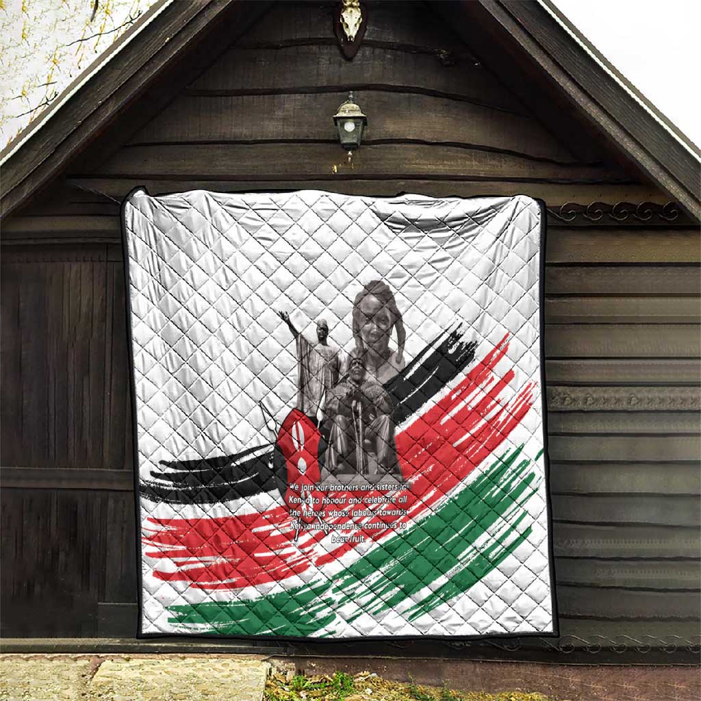 Happy Kenya Heroes Day Quilt Kenyan Heroes - African Pride