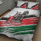 Happy Kenya Heroes Day Quilt Bed Set Kenyan Heroes - African Pride
