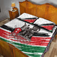 Happy Kenya Heroes Day Quilt Bed Set Kenyan Heroes - African Pride