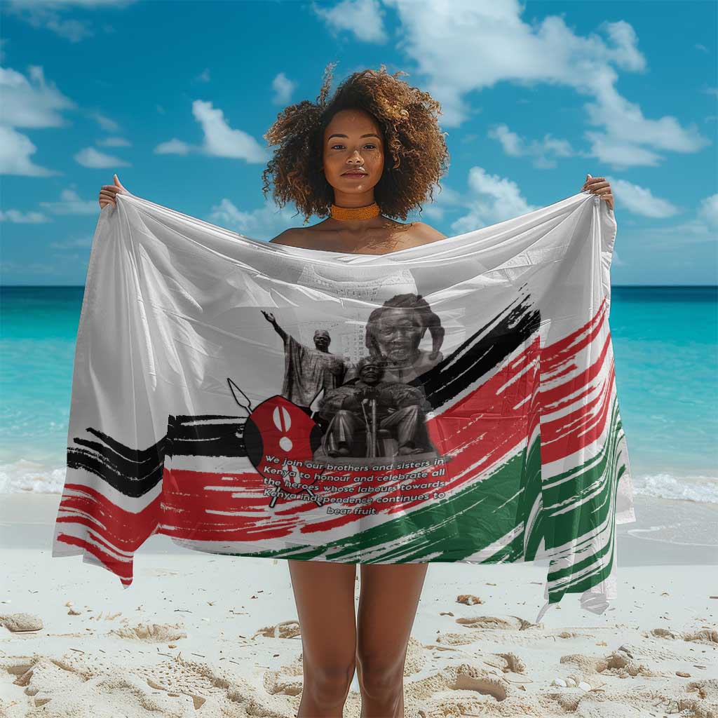 Happy Kenya Heroes Day Sarong Kenyan Heroes - African Pride