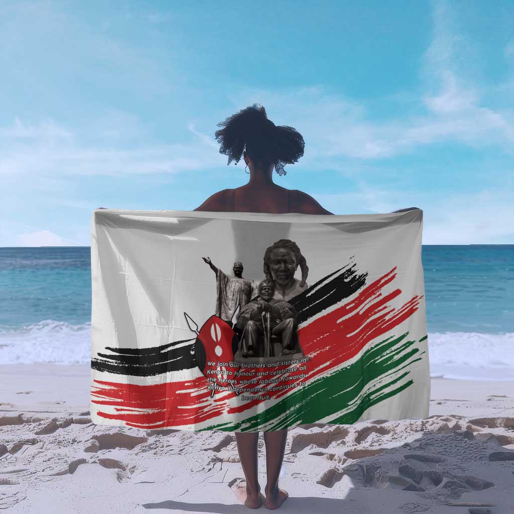 Happy Kenya Heroes Day Sarong Kenyan Heroes - African Pride