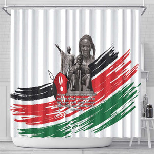 Happy Kenya Heroes Day Shower Curtain Kenyan Heroes - African Pride