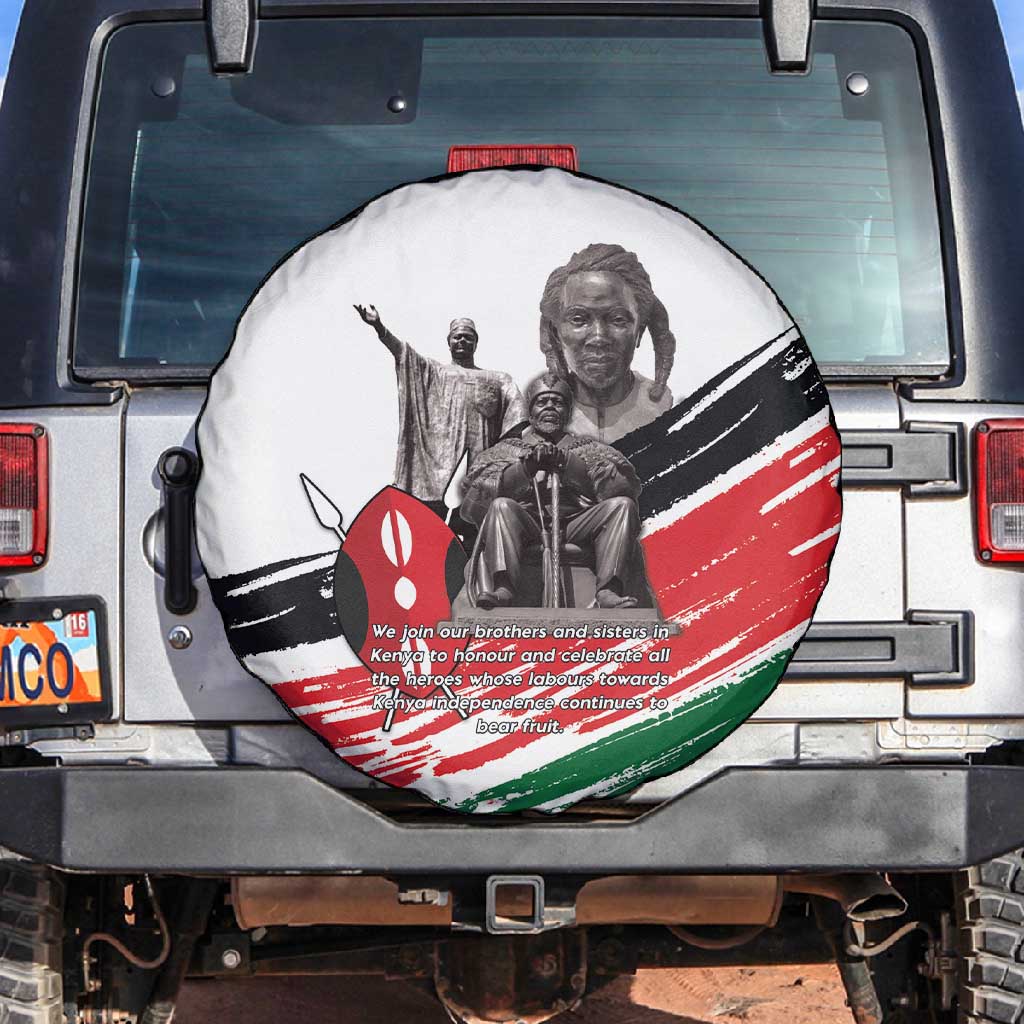 Happy Kenya Heroes Day Spare Tire Cover Kenyan Heroes - African Pride