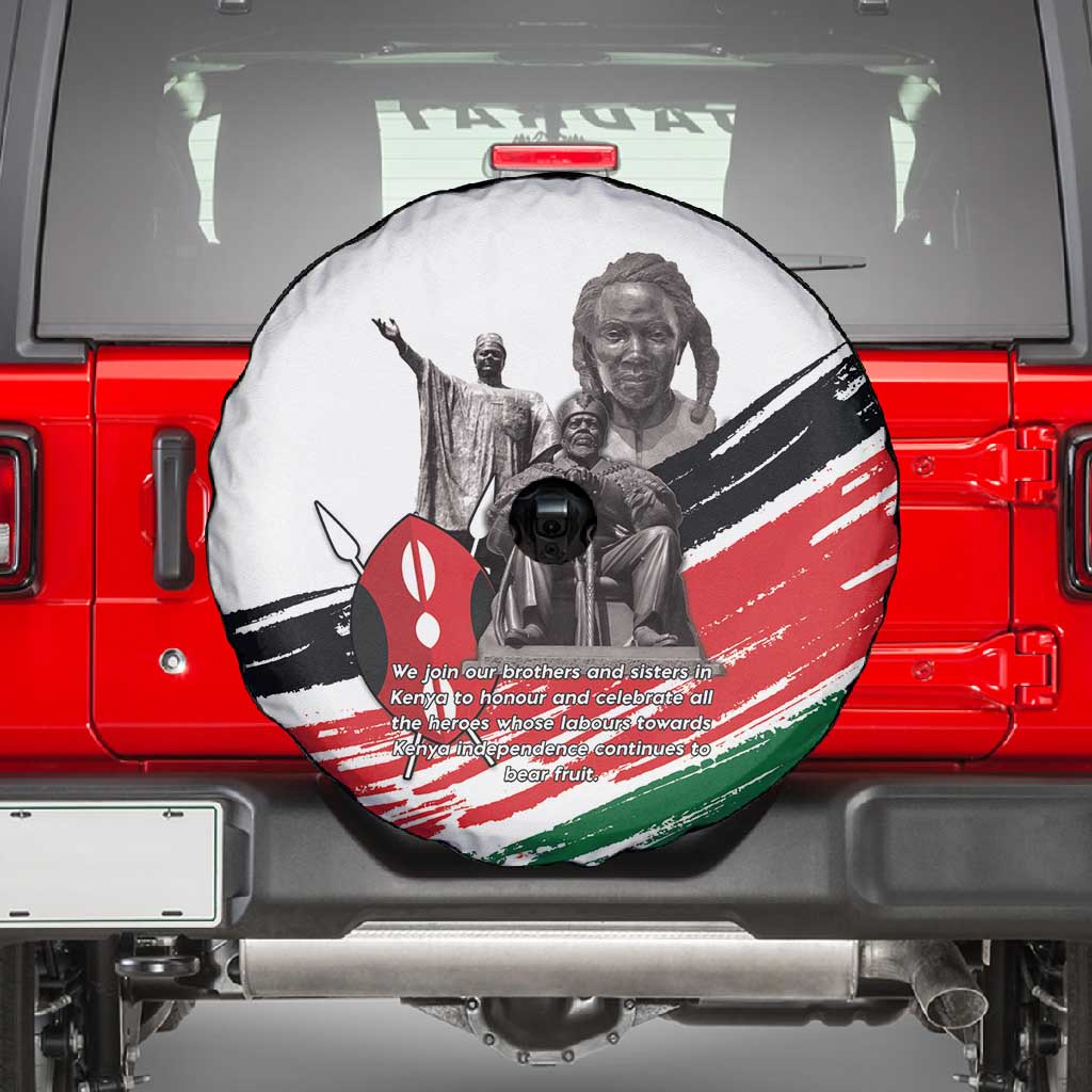 Happy Kenya Heroes Day Spare Tire Cover Kenyan Heroes - African Pride