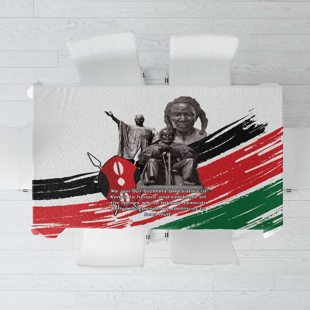 Happy Kenya Heroes Day Tablecloth Kenyan Heroes - African Pride